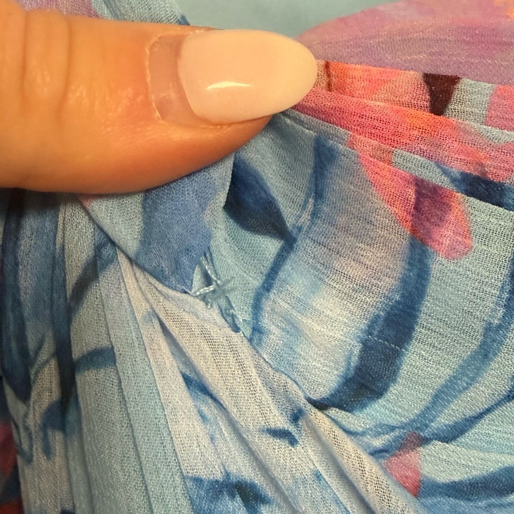 NWT Monique Lhuillier Audra Chiffon Midi Dress Size 12 - Picture 8 of 10